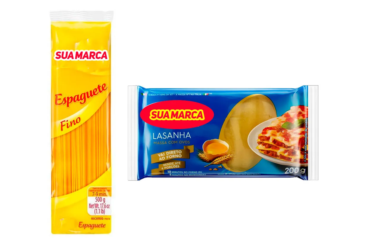 Embalagens para massas alimentícias
